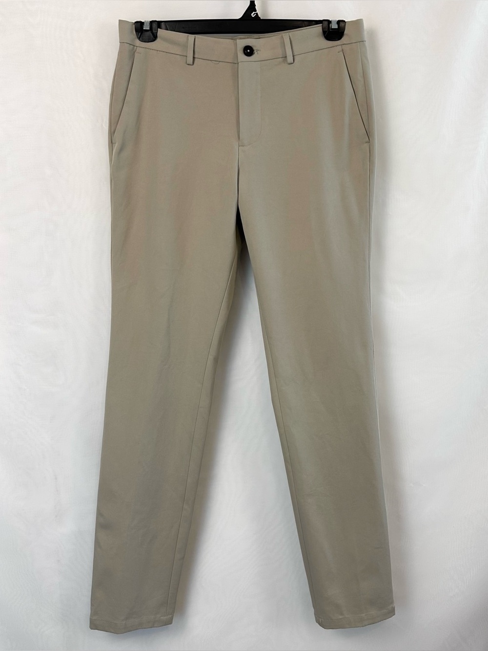 Apt. 9 Men's Slim Fit Beige Flat Front Chino Pants  / 32x32